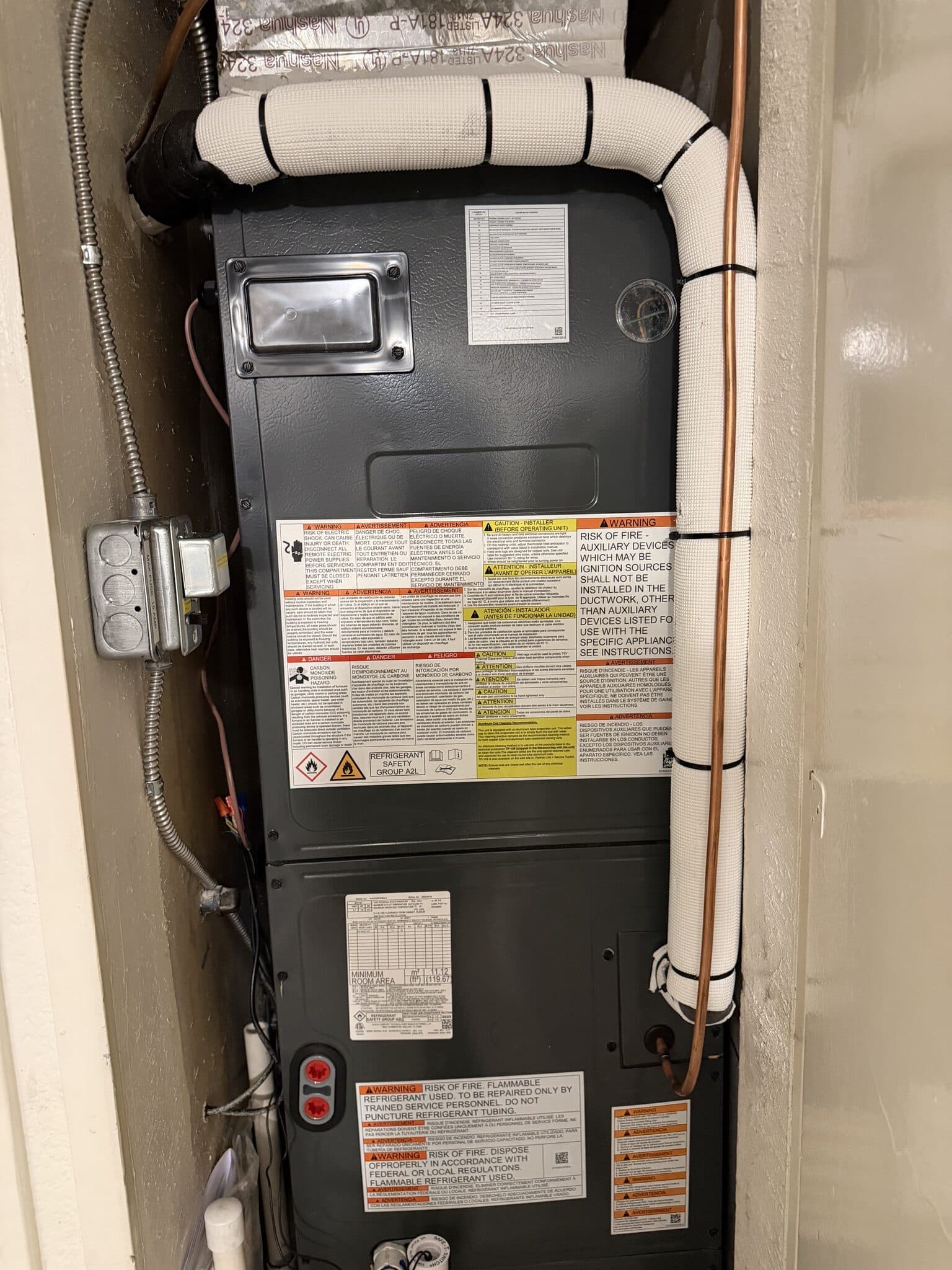 Indoor Air Handler Replacement job in Sacramento, CA by PULSE HVAC