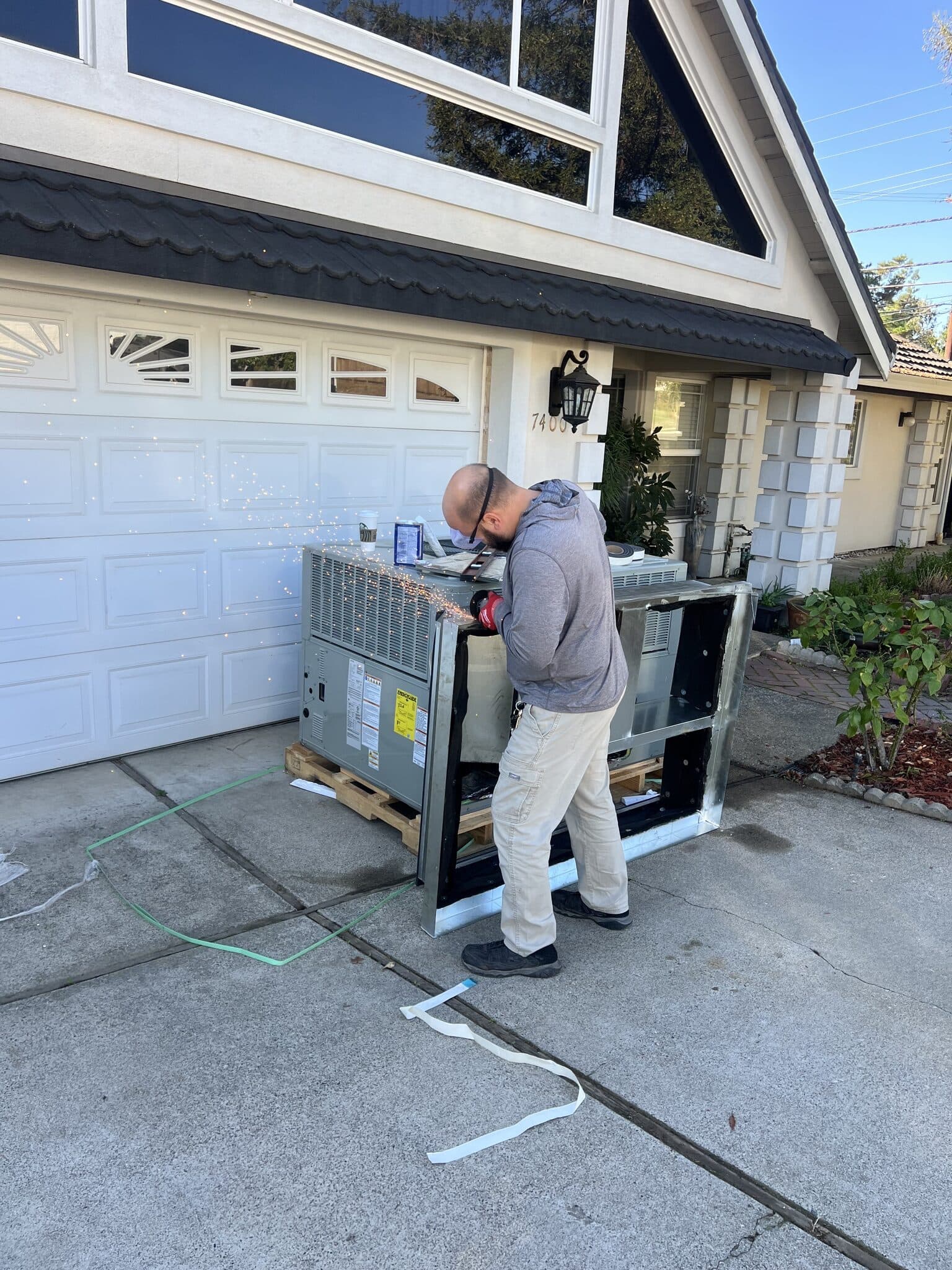 Package Unit Installation job in Fair Oaks, CA by PULSE HVAC