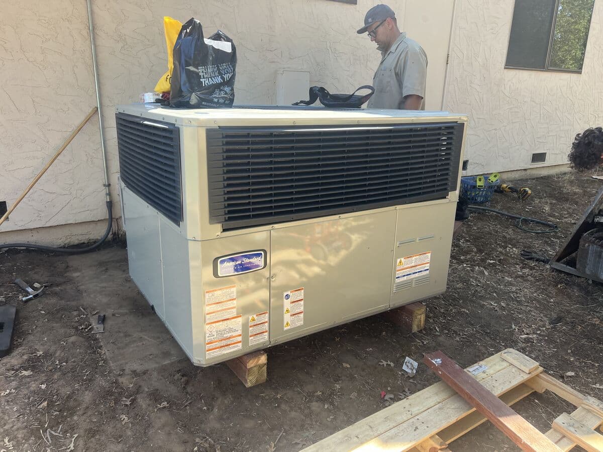 Package Unit Installation job in Rancho Cordova, CA by PULSE HVAC