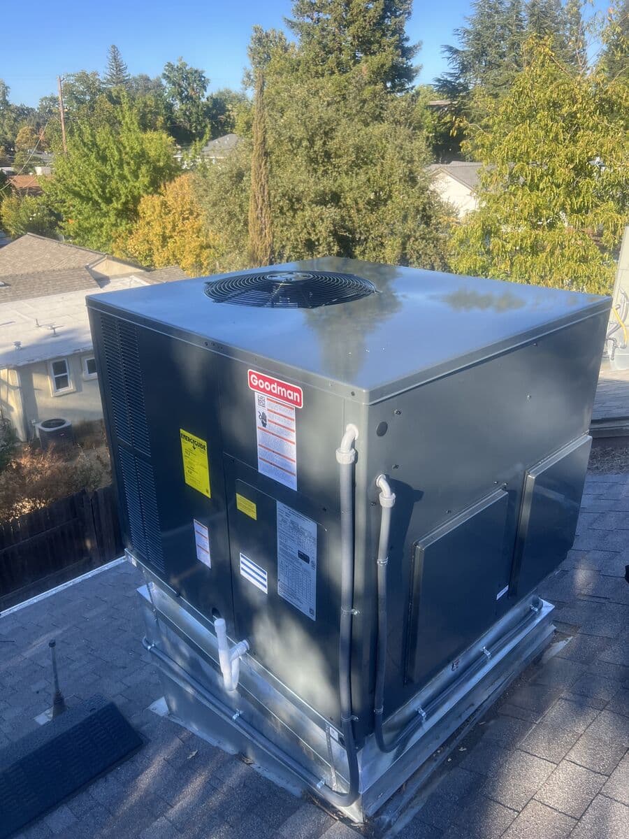 Rooftop Package Unit Installation job in Carmichael, CA by PULSE HVAC
